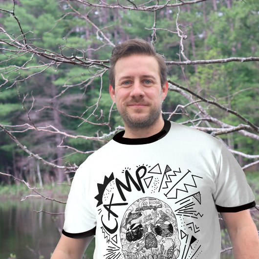 Tシャツを着てキャンプするか死ぬか Tシャツ