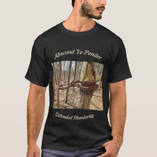 Tシャツを着て思案する Tシャツ