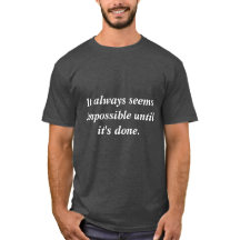 Tシャツを着るまでは絶対に無理だ