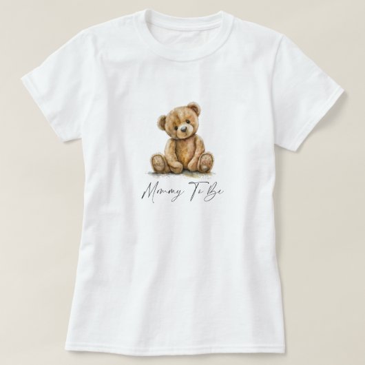 Tシャツを着るTeddy Bear Mommy Tシャツ (デザイン正面)
