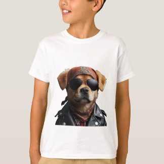 Tシャツを着ユニークた犬 Tシャツ