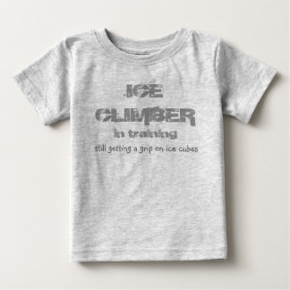Tシャツを練習するアイスクライマー ベビーTシャツ