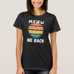 Tシャツを背中にニャー Tシャツ