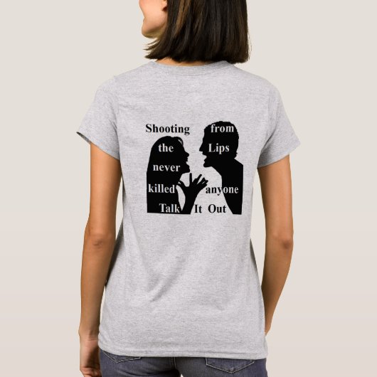 Tシャツを脱ぎ捨てる Tシャツ (裏面)