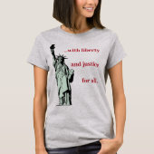 Tシャツを自由と正義で Tシャツ (正面)