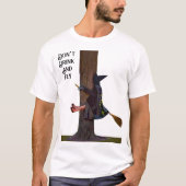 Tシャツを飲んだり飛んだりしてはいけない Tシャツ (正面)