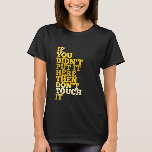 TシャツをTouch妊婦のしない Tシャツ (正面)