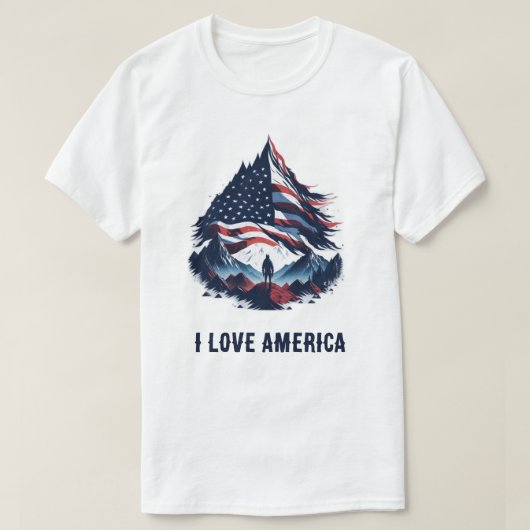 tシャツアメリカ人軍壁紙アメリカ国旗 tシャツ (デザイン正面)