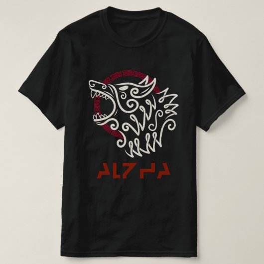 Tシャツアルファウルフ Tシャツ (デザイン正面)