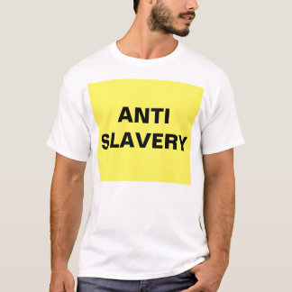 Tシャツアンチ奴隷黄色 Tシャツ