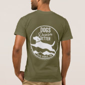 Tシャツアーミーグリーンホワイトロゴ Tシャツ (裏面)