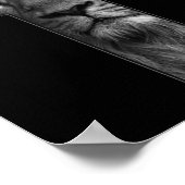 Tシャツイエズスとライオンの顔、神Tへの信仰 ポスター (角)