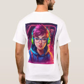 Tシャツウィメンズデザイン Tシャツ (裏面)