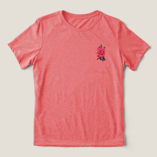 Tシャツウィメンズベラトリフラワーデザイン トライブレンドＴシャツ (デザイン正面)