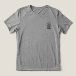 Tシャツウィメンズベラトリフラワーデザイン トライブレンドTシャツ