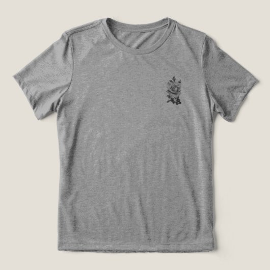 Tシャツウィメンズベラトリフラワーデザイン トライブレンドＴシャツ (デザイン正面)