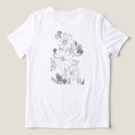 Tシャツウィメンズベラトリフラワーデザイン トライブレンドTシャツ