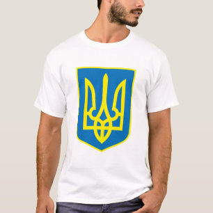 Tシャツウクライナの紋章付き外衣 Tシャツ