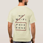 Tシャツオおもしろいフライン文字 Tシャツ (裏面)