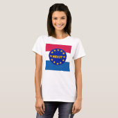 Tシャツオランダ国旗EU Nexit Tシャツ (正面フル)