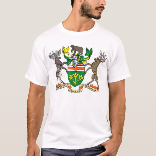 Tシャツオンタリオの紋章付き外衣 Tシャツ