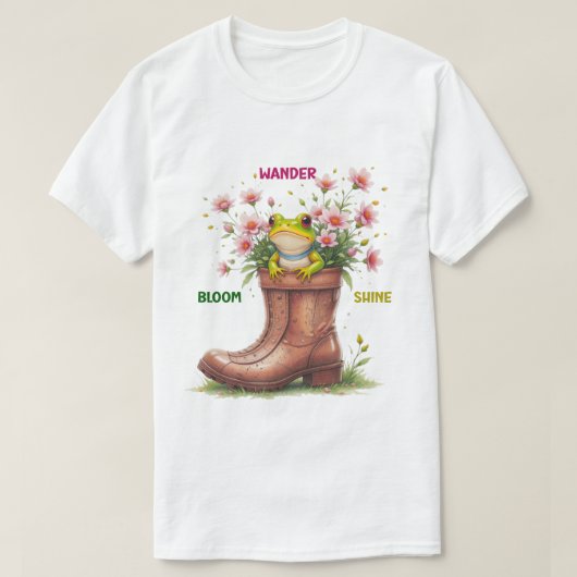 Tシャツカお洒落エル開花T Tシャツ (デザイン正面)