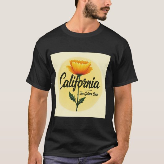 Tシャツカリフォルニアザゴールデン州 Tシャツ (正面)