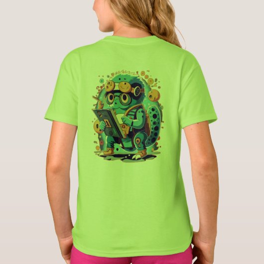 Tシャツカルチャーポップ・アートのアニメおもしろいミーム Tシャツ (裏面)