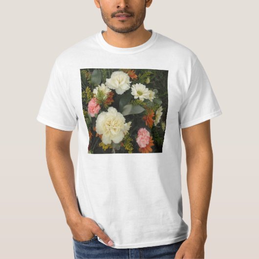 Tシャツカーネーションブーケ Tシャツ (正面)