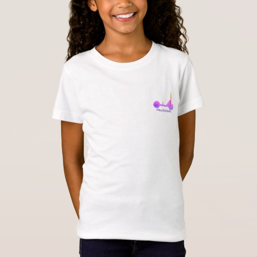 Tシャツガールズスクーターデザインスタイル Tシャツ (正面)