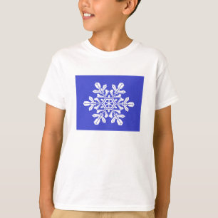 Tシャツキッズブルースノーフレーク Tシャツ