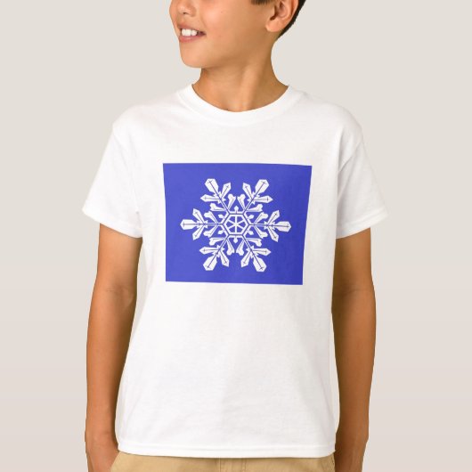 Tシャツキッズブルースノーフレーク Tシャツ (正面)