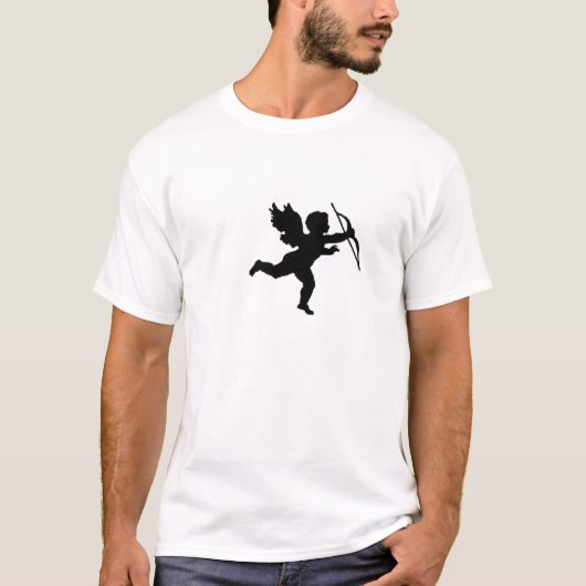 Tシャツキューピッド無地黒 Tシャツ (正面)