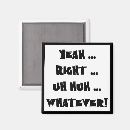 Tシャツギフトおもしろいは何でも マグネット (正面/裏面)