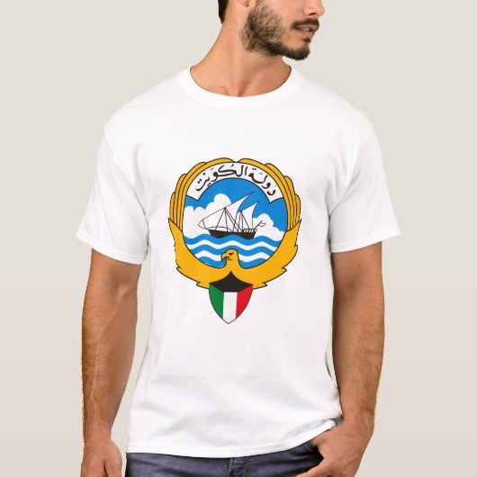 Tシャツクウェートの紋章付き外衣 Tシャツ (正面)