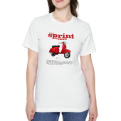 TシャツクラシックスクーターV-150 Sprint V Red Tシャツ