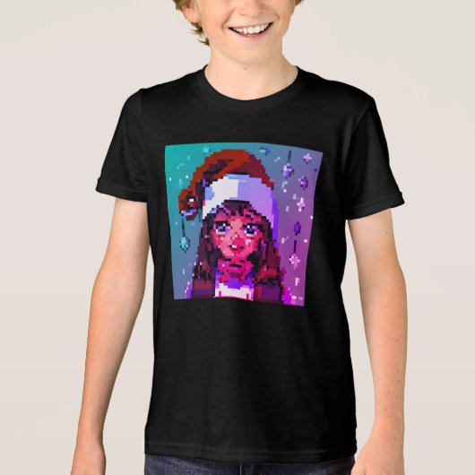 Tシャツクリスマスガール トライブレンドＴシャツ (正面)