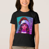 Tシャツクリスマスガール トライブレンドＴシャツ (正面)
