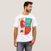 Tシャツクレーフェルトの紋章付き外衣 Tシャツ (正面フル)