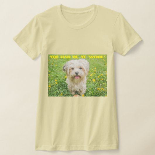 Tシャツグラフィックドッグプリント – あなたは私を悩ませていた Tシャツ (レイダウン)