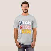 Tシャツグリ注ぎホームデザインUSA Tシャツ (正面フル)