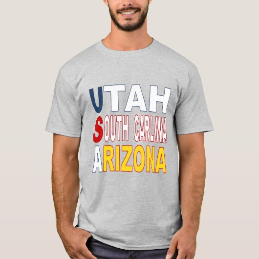 Tシャツグリ注ぎホームデザインUSA Tシャツ (正面)