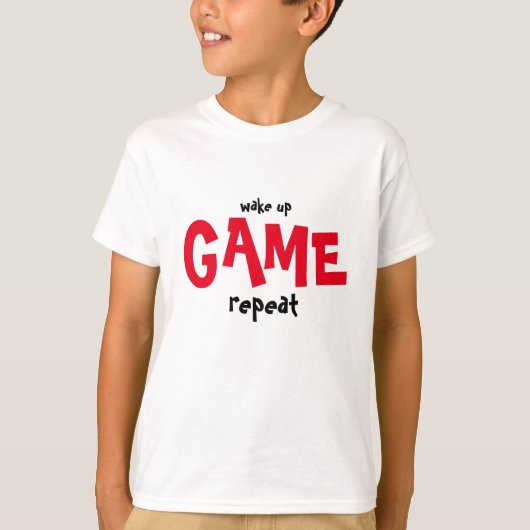 Tシャツゲーマーのための目覚め、ゲームの Tシャツ (正面)