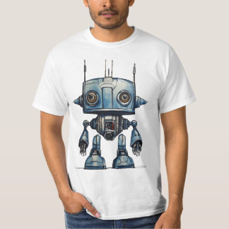 Tシャツコズミックウィムシー： sci fiロボットデザイン tシャツ