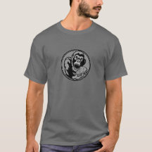 Tシャツゴリラのチーズグレー