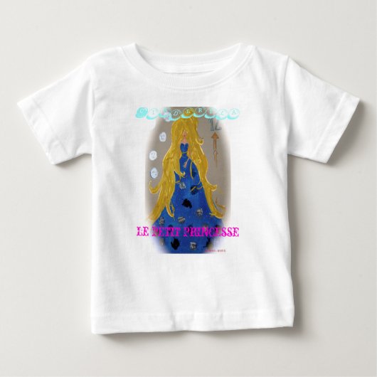 Tシャツシンデレラ「ルプチプリンセス」インファンティル ベビーTシャツ (正面)