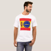 Tシャツスペイン国旗EU出入口 Tシャツ (正面フル)