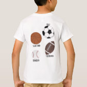 Tシャツスポーツバスケットボール野球サッカー Tシャツ (裏面)