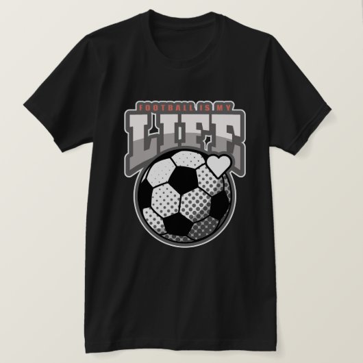 TシャツスポーツTシャツサッカー愛好家Tシャツ Tシャツ (デザイン正面)