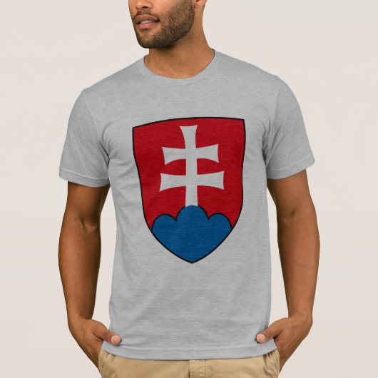 Tシャツスロバキアの紋章付き外衣 Tシャツ (正面)
